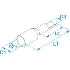 BM - BUSSOLA DIN BLU 16-12 DIN 46228/4
