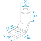 BM - TERM DA TUBO 50 F 14 90 GRADI 018559