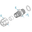 BM - PRESS NYLON IP68 PG21 RAL7035