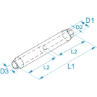 BM - CONNETTORE ALLUMINIO 185/150 70287