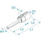 BM - PUNTALE CORTO BUSS RAME 2,5 90251