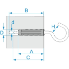 BM - TASSELLO NY SUPER V6 GANCIO APERTO F0032