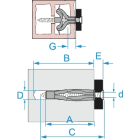 BM - TASSELLO NY TNU 8 A VITE F0212