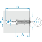 BM - TASS. ACCIAIO TM 9 GANCIO AP. F0432