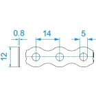 BM - BANDELLA METALL. 10 MT 12X0,8 MM