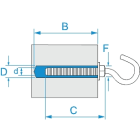 BM - GANCIO APERTO M 10X73