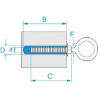 BM - OCCHIOLO IN ACCIAIO M 8X60