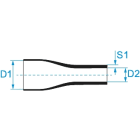 BM - GUAINA IN STECCA 1D 19 MM TRASPARENTE GBS190STR