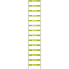 BRADY - WO-E BIN NO. 38X16MM GRN/WHT B - 14 ETIC