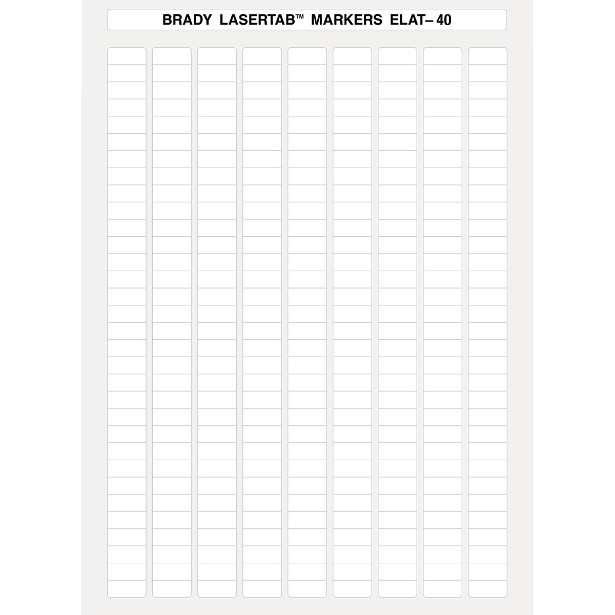 BRADY - ELAT-40-747W-10 - 10080 ETICHETTA