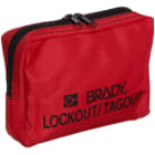 BRADY - LOCKOUT BELT POUCH RED 5X7 - 1 PEZZI