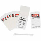 BRADY - B851 7X4 BLK/RED/WHT 2-SIDE 1- - 10 TAG