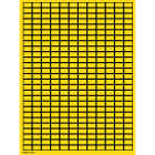 BRADY - WOB-915-G.O.R. - 8100 Etichetta scrivibile vuota in fogli giallo senza bordo.