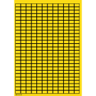 BRADY - WOB-915-G.M.R. - 8100 Etichetta scrivibile vuota in fogli giallo con bordo.