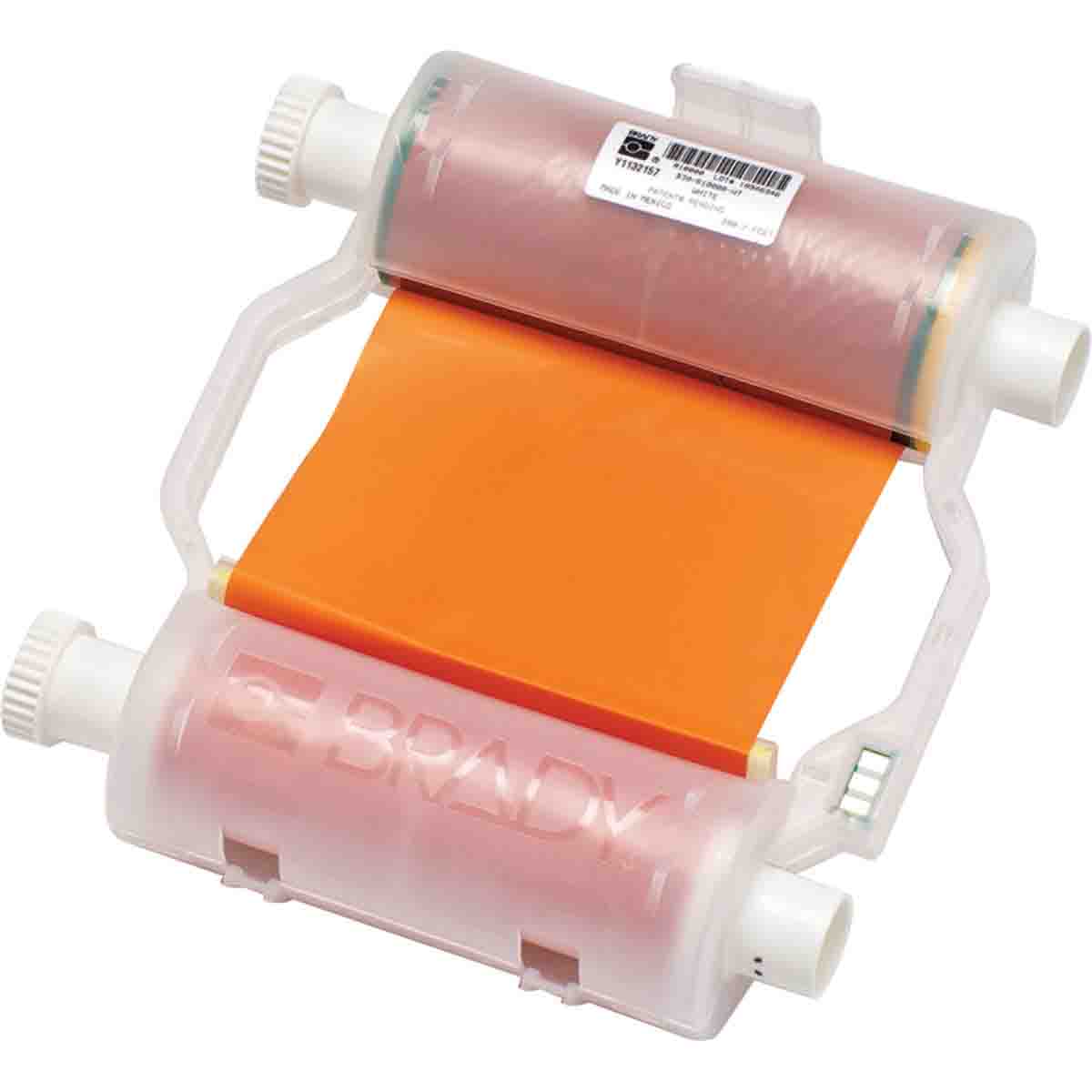 BRADY - Nastro stampa heavy duty arancione per stampanti BBP3x 4.33 x 200 FT L - 1 NASTR.