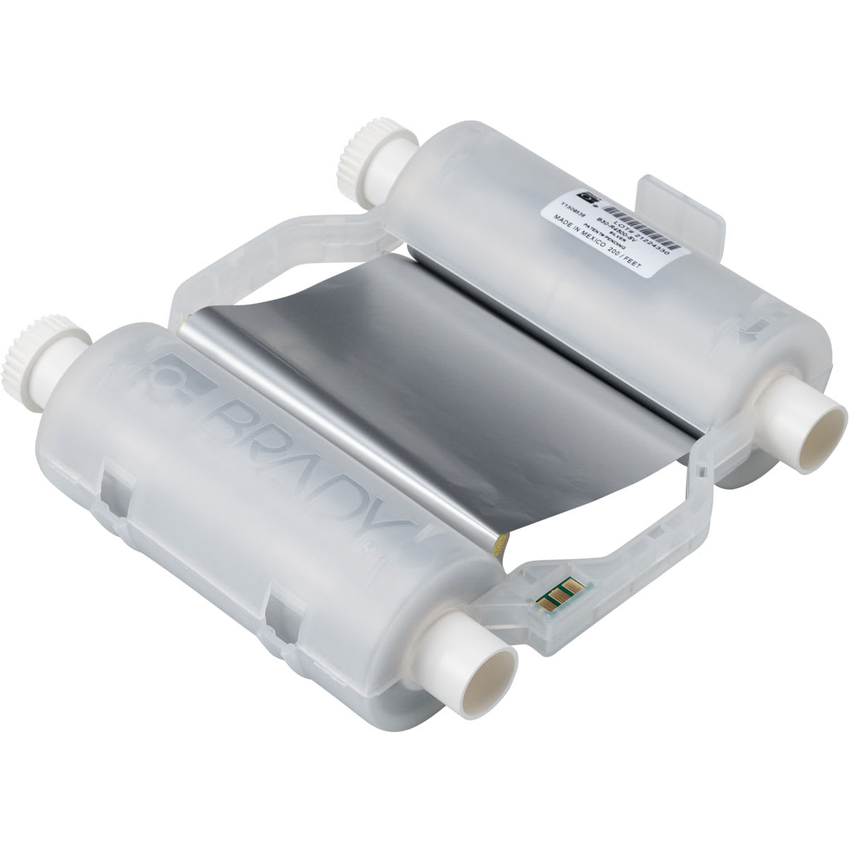 BRADY - Nastro stampa heavy duty argento per stampanti BBP3x - B30 RBN R4500 SV 4.33X200 FIT 1 NASTR.