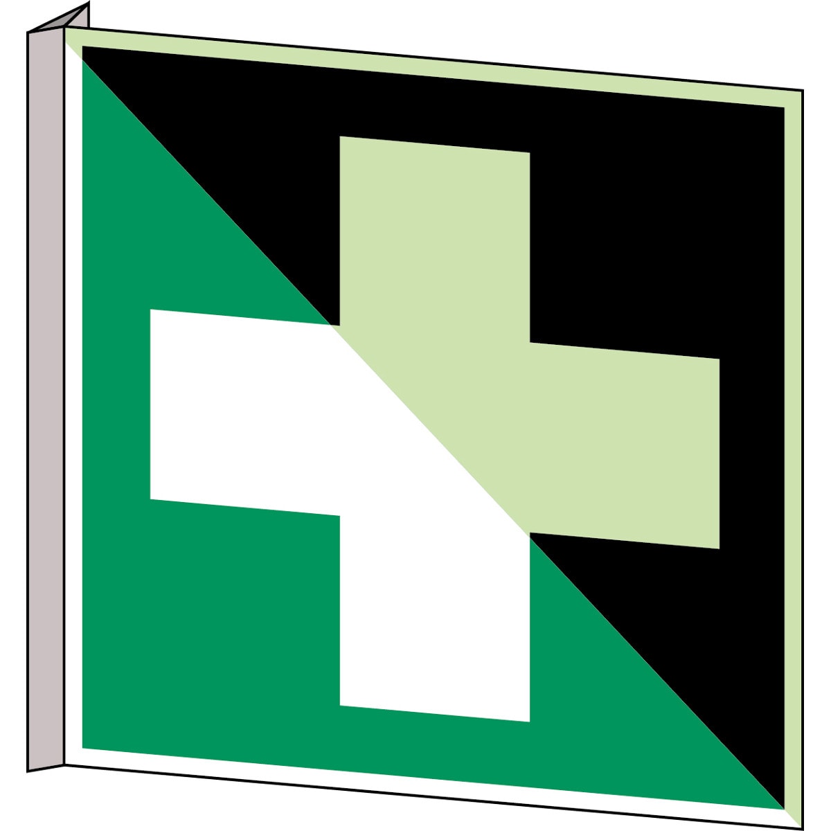 BRADY - Segnaletica - 1 segnale di sicurezza fotoluminescente.