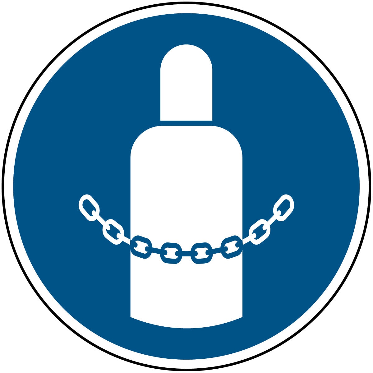 BRADY - Fissare le bombole - ISO 7010 - 1 segnalizzazione universale per la sicurezza sul lavoro.