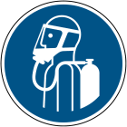 BRADY - M047 NT-PP-DIA100 1-B SEGNALE Usare autorespiratori ISO 7010.