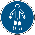 BRADY - Segnale M/M049/NT in alluminio con diametro di 150mm - Protezioni per pattinaggio secondo ISO 7010.