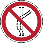 BRADY - P/P037/NT-ALU-DIA100/1-B - 1 SEGNALE Non lasciare la pista - ISO 7010.