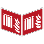 BRADY - Segnale batteria fissa bombole antincendio ISO 7010 150x150mm.