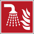 BRADY - F/F011/NT-PP-100X100/1-B - 1 segnale lancia nebulizzatrice ISO 7010.