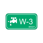 BRADY - Energy Tag W 3 75x38mm PP 25 targhetta per fonti di energia acqua.