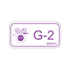 BRADY - Targhetta per fonti di energia gas 75x38mm PP 25 TAG.