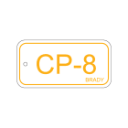 BRADY - Targhetta per fonti di energia - ENERGY TAG-CP-8-75X38MM-PP/25 - 25 TAG - quadri di controllo.