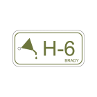 BRADY - Targhetta per fonti di energia idrauliche 75x38mm PP 25 TAG.