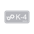 BRADY - Energy Tag K 4 75x38mm PP 25 Targhetta per fonti di energia cinetiche.