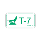 BRADY - Targhetta per fonti di energia termiche 75x38mm PP 25 TAG.