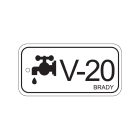 BRADY - Targhetta per fonti di energia - valvole - ENERGY TAG-V-20-75X38MM-PP/25 - 25 TAG.