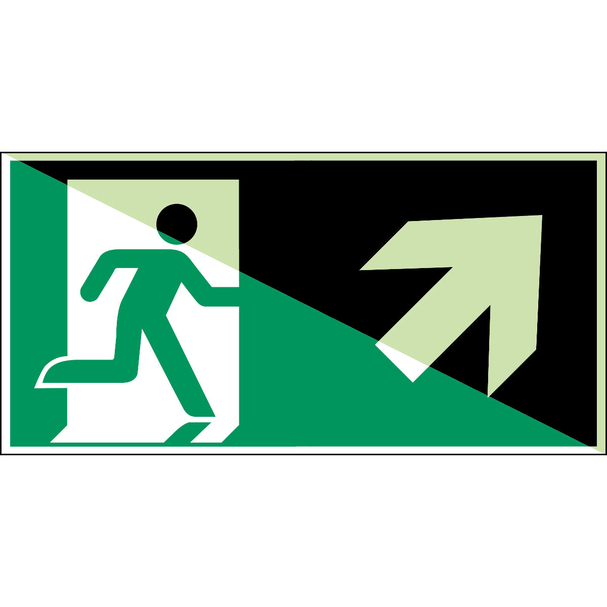BRADY - Segnaletica - Uscita di emergenza a destra ISO 7010.