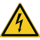 BRADY - Attenzione: segnale elettricità ISO 7010 - W012/NT-SA-TRI 20/15-B