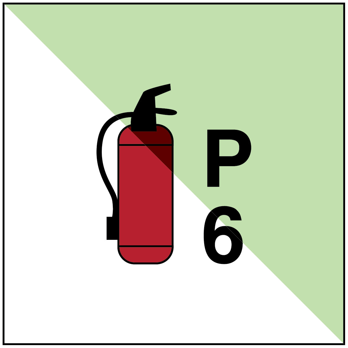 BRADY - Estintore portatile P6 - OMI - 1 segnale.