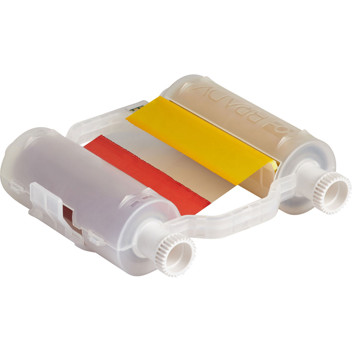 BRADY - Ribbon R10000 4.33 x 200 ft L - 1 nastro heavy duty nero, rosso, verde e giallo per stampanti BBP35 e BBP37.