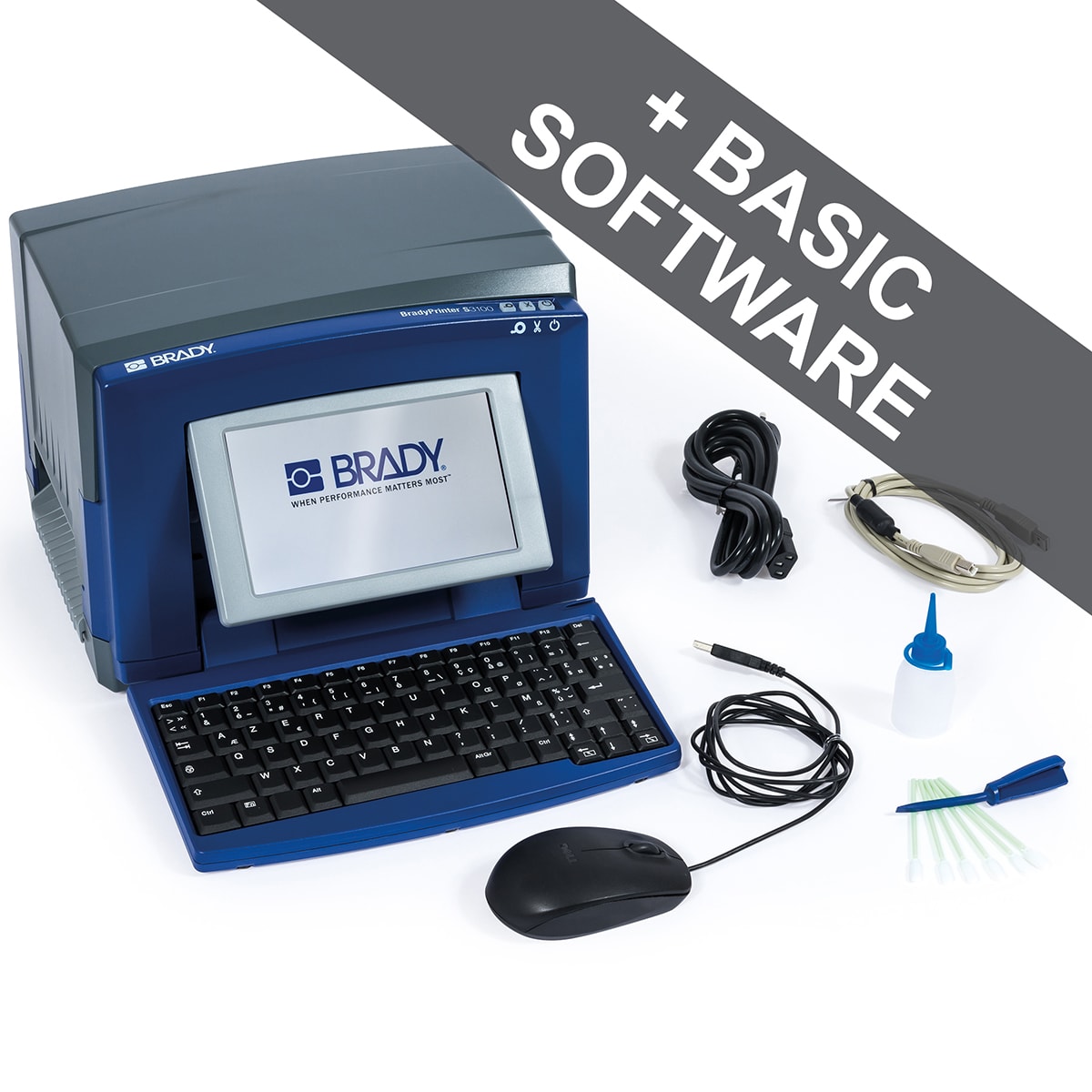 BRADY - Stampante per etichette e segnaletica S3100 - QWERTY Unione europea - 1 PEZZI.