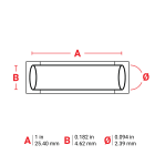 BRADY - Sleeve 0.094 Dia RD 1 RL/100 - 100 Segna