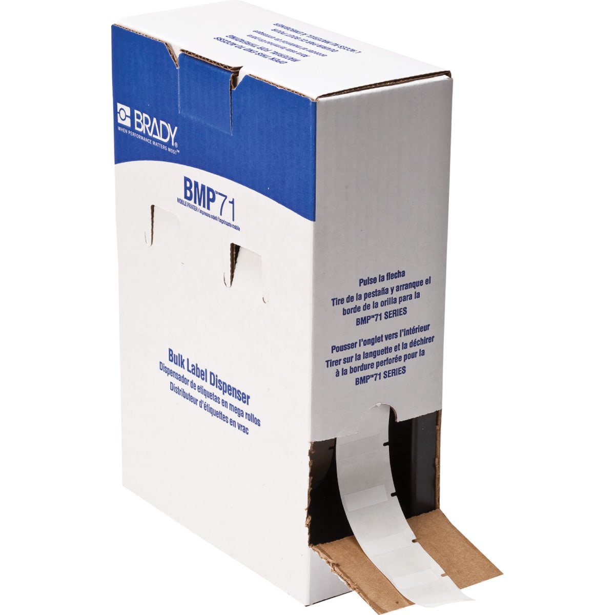 BRADY - BM-19-498 1x1" Vinyl Cloth WT 2500 ETICHETTA.