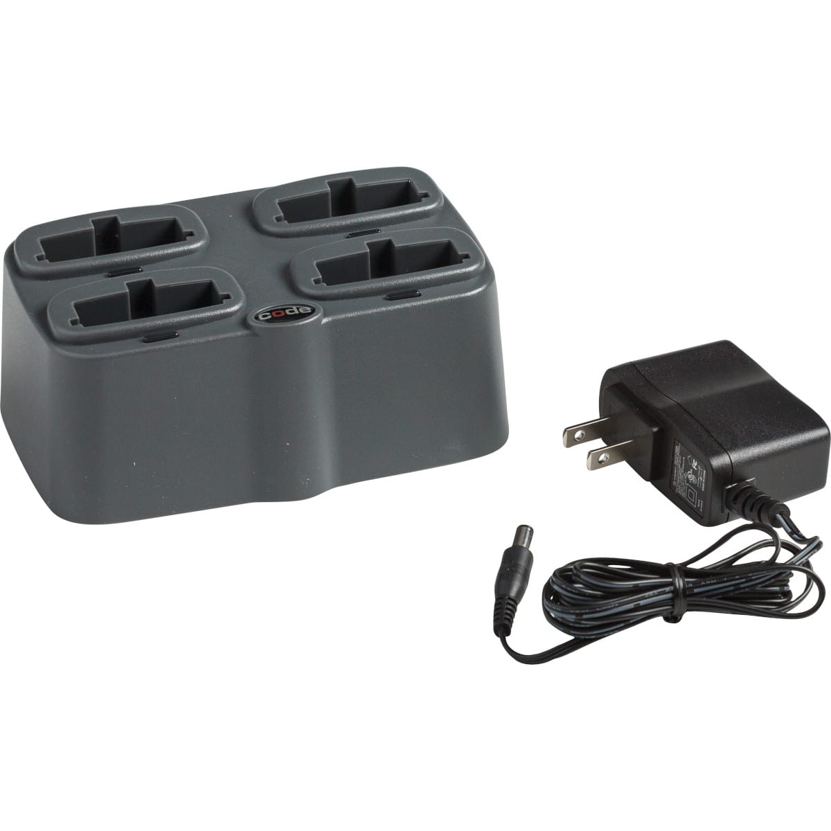 BRADY - Stazione di ricarica per batterie Quad Bay CR2700, compatibile con scanner codici a barre.