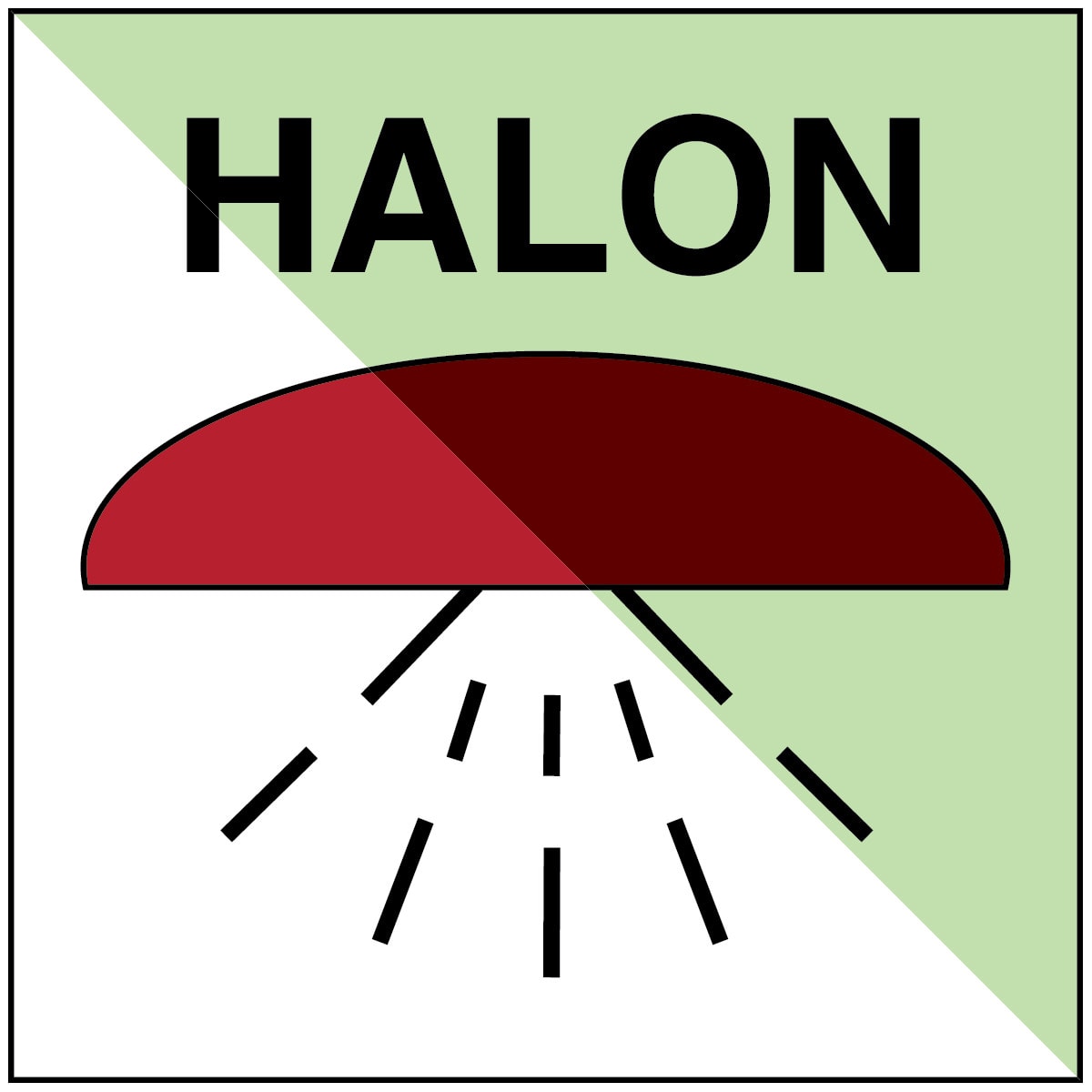 BRADY - FIMO111-SA-PHOLUMC-150X150/1-B - 1 segn zona con impianto antincendio halon 1301 OMI.