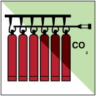 BRADY - Batteria bombole CO2 OMI 1 segnale.