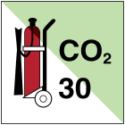 BRADY - IMO ESTINTORE CARRELLATO CO2 30 - 1 SEGN