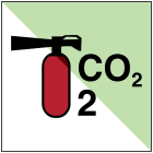 BRADY - Estintore portatile CO2/2 OMI - 1 segn.
