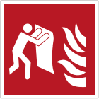 BRADY - Coperta antincendio - Segnaletica di sicurezza - ISO7010 - 148x148mm - 1 segnale.