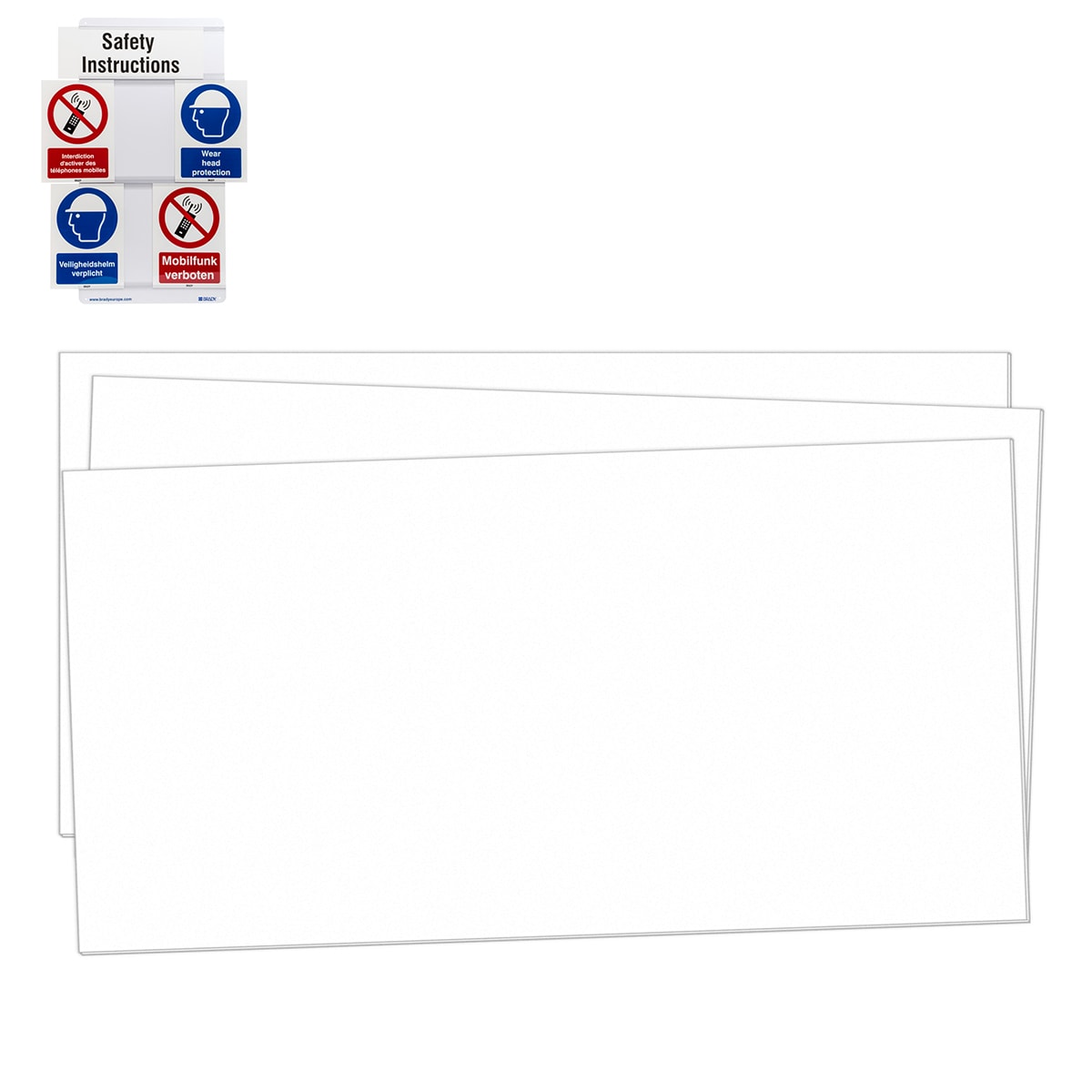 BRADY - SLIDER TITLE-PP-296X150MM-BLANK - 1 SEGN