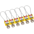 BRADY - COMPACT CABLE PADLOCK YELLOW 2 - 6 PEZZI