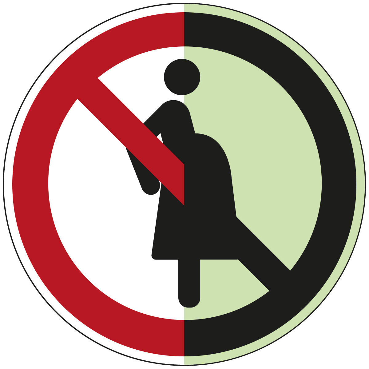 BRADY - Segnaletica di sicurezza ISO - Divieto per donne in gravidanza - 1 SEGNAL.